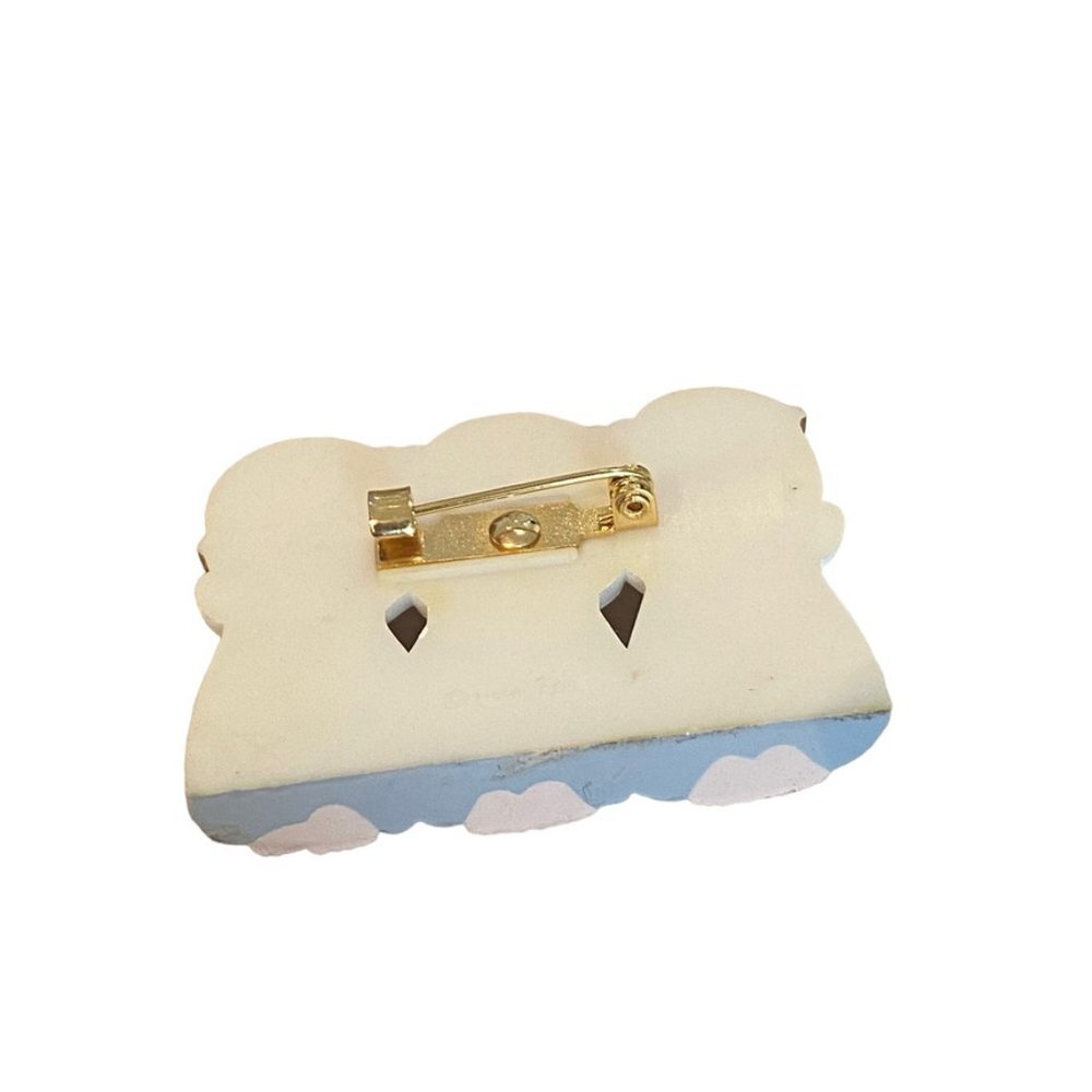 Vintage Hallmark Brooch Brooch Angel Christmas. 3 Angels with halos. - Picture 2 of 6